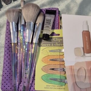 Makeup Brushes Bag And Sample Bundle Smashbox,ecotools And Jane Irradel